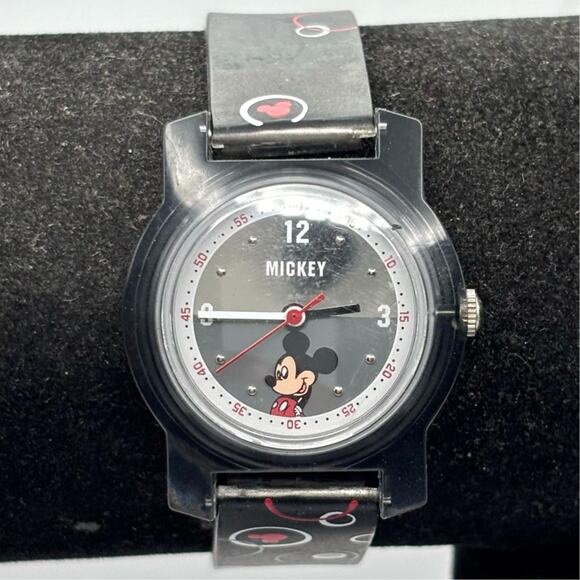 Silver & Black Disney Mickey Mouse Watch - Picture 2 of 5
